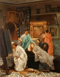 Un collectionneur de tableaux à l